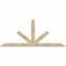 Ekena Millwork Saratoga Rough Sawn Timber Gable Bracket, Douglas Fir, 108"W x 45"H x 4"D x 6"F, 10/12 Pitch GBW108X45X0406SAR00RDF - alternate 1